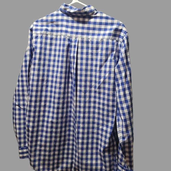 U.S. Polo Assn. Blue and White Check Shirt M - Picture 2 of 4